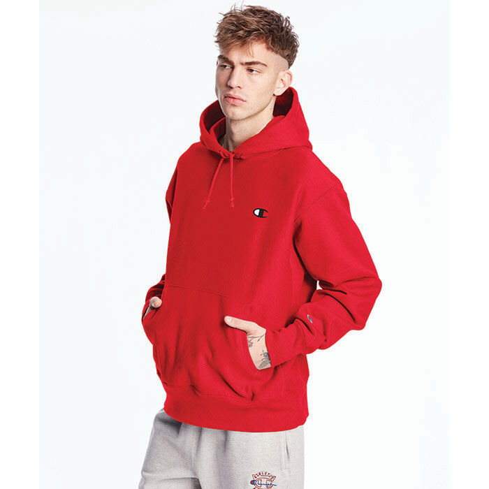 red champion mens hoodie