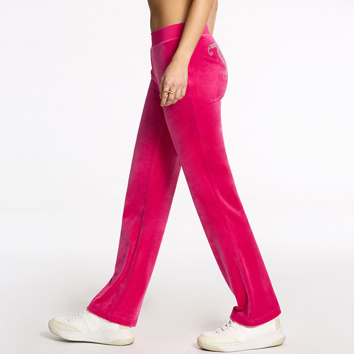 colsie Solid Pink Velour Pants Size M - 31% off
