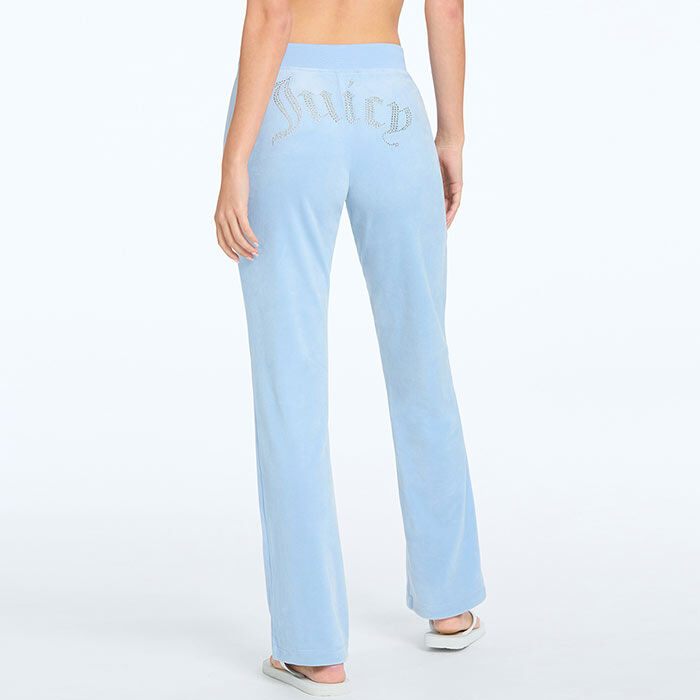 Women's OG Big Bling Velour Track Pant, Juicy Couture