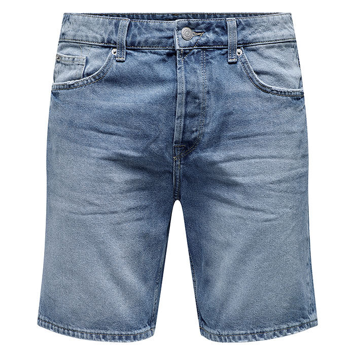 Men's Short Loose Fit Denim Short, Only & Sons