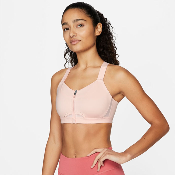 Women's Dri-FIT® Alpha High Support Padded Zip-Front Sports Bra (C-E), Nike